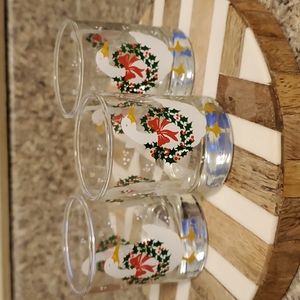 3/$25🌟 Libbey Christmas Goose Shot Glasses